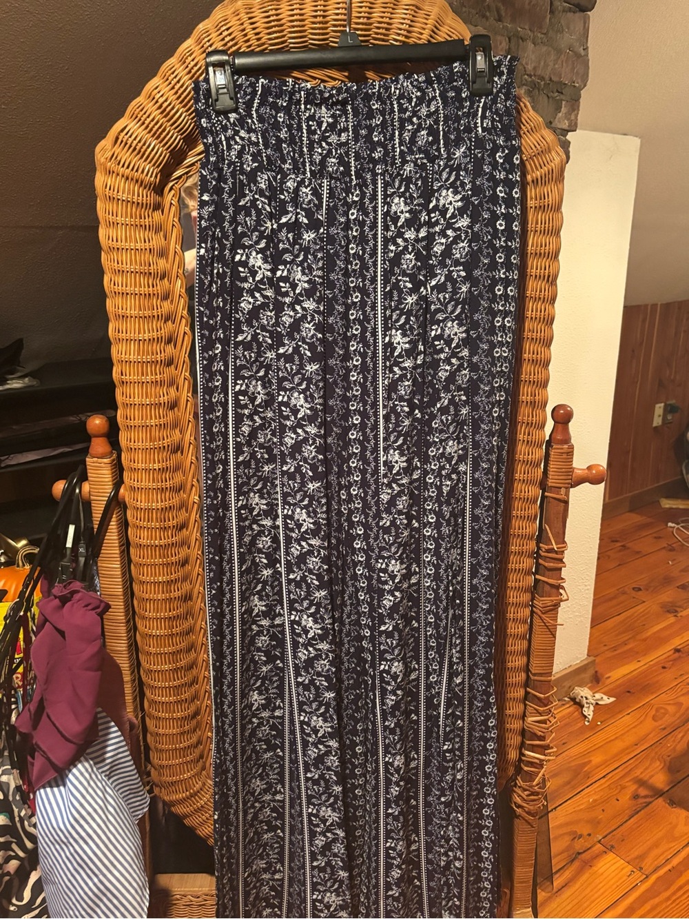 Summer light weight stretch wide leg pant